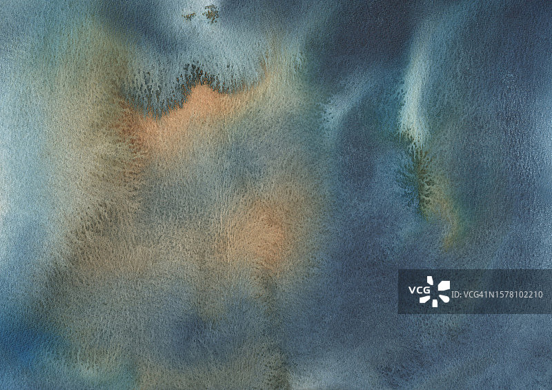 深蓝色水彩抽象背景图片素材