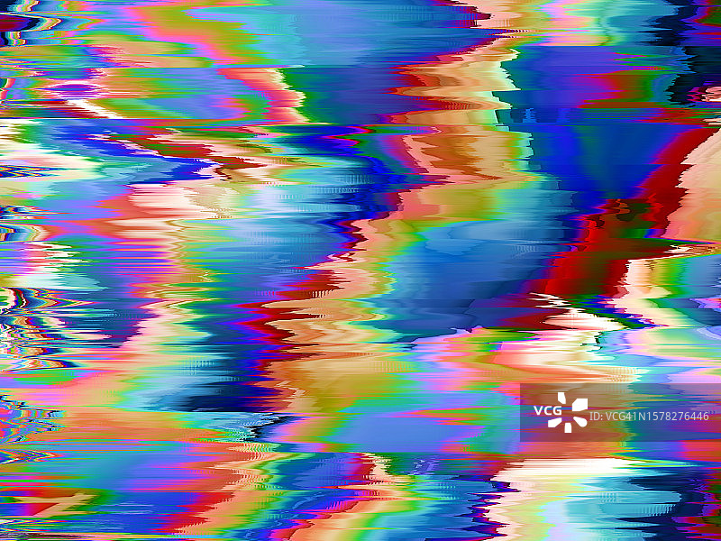 抽象扭曲线条背景，运动故障纹理艺术，彩色彩虹背景图片素材