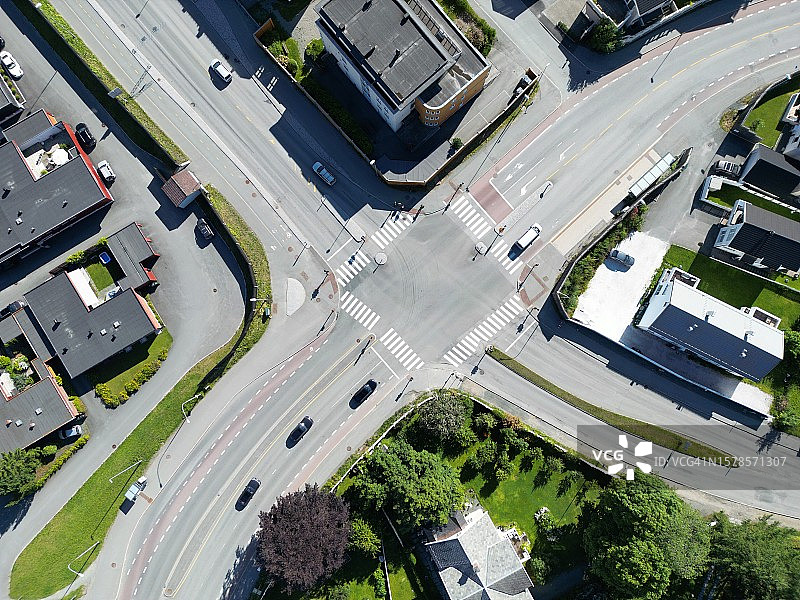 乡村小路航拍图片素材