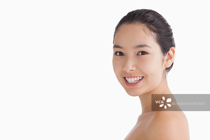 笑容自然的女人图片素材