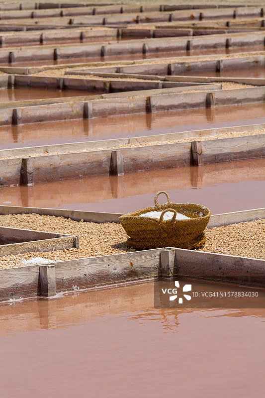 盐场特写图片素材