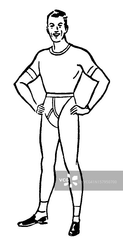 穿内衣的男人图片素材