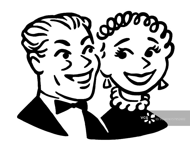 情侣互相对视图片素材