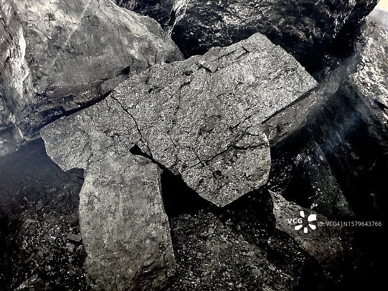 黑色煤矿石图片素材