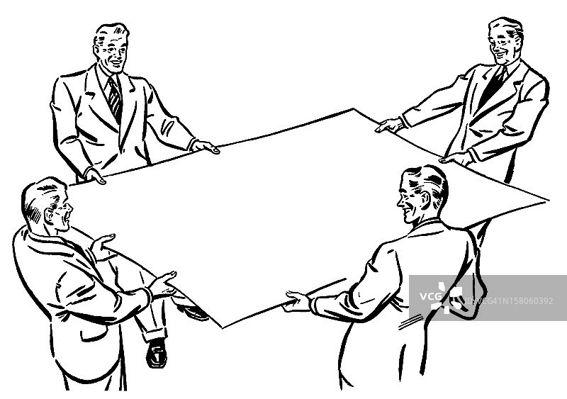 男人拿着一大张纸图片素材