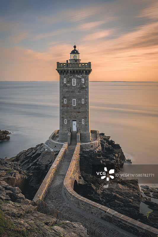 法国Kermorvan灯塔图片素材