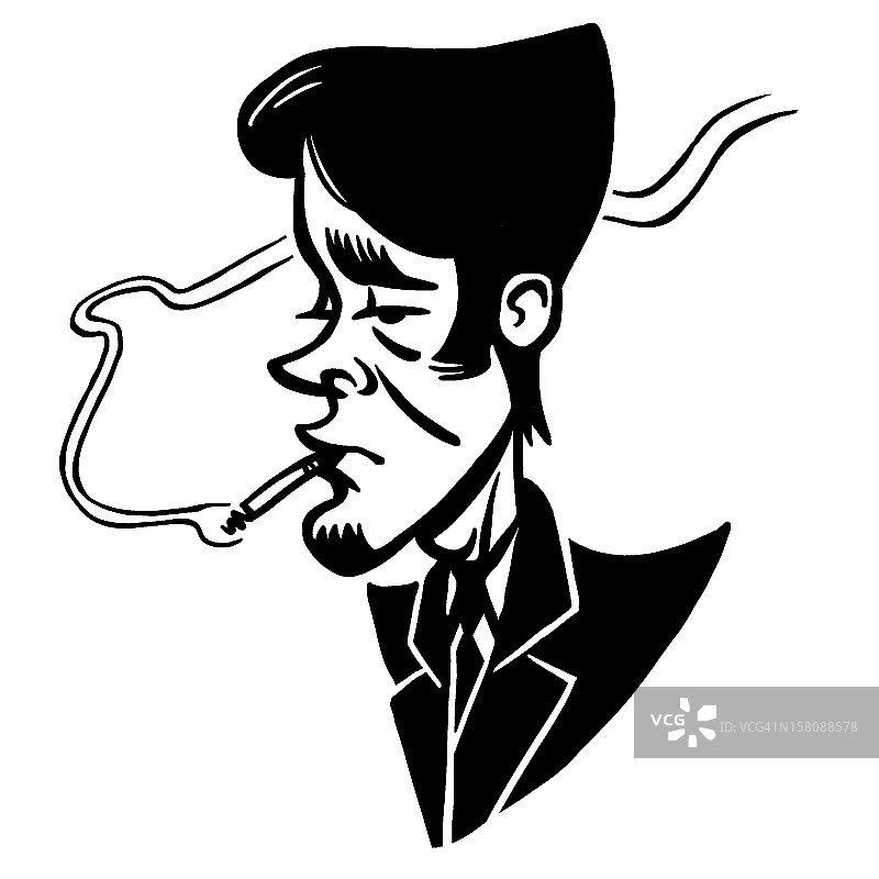 吸烟的男人图片素材