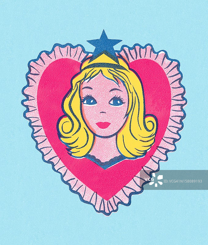 戴着头饰的公主图片素材