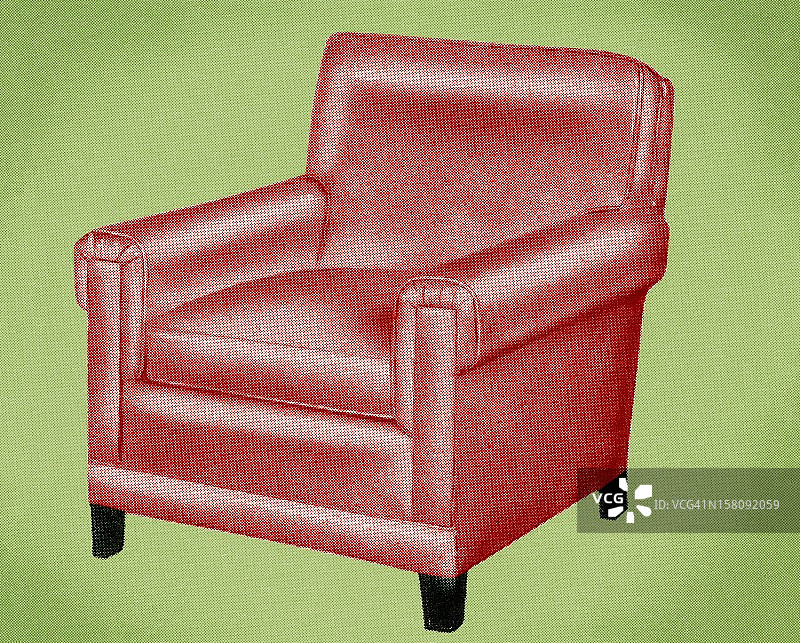 红色软垫椅子图片素材