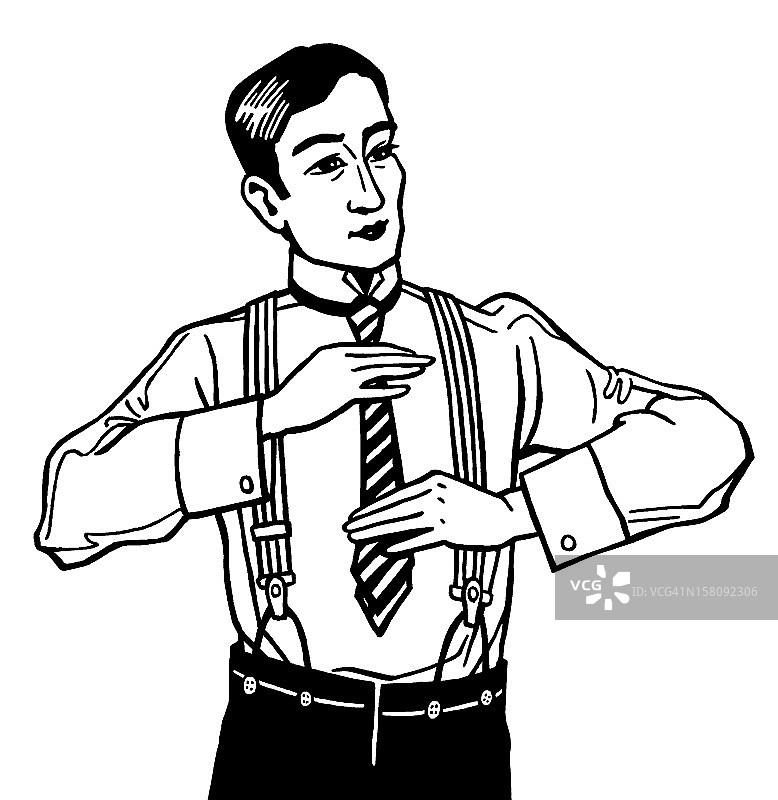 男人系领带图片素材