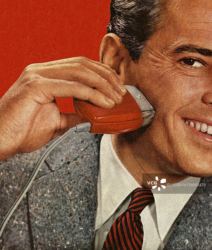 男人刮胡子图片素材