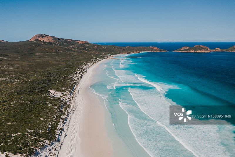 澳大利亚勒格兰德角国家公园幸运湾的航拍照片图片素材