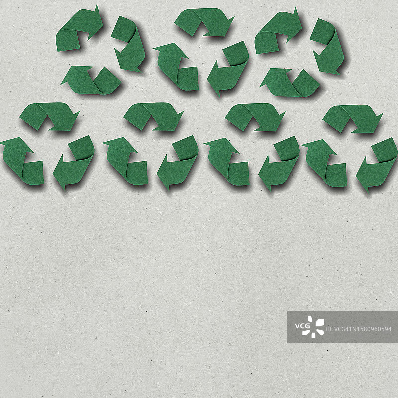 可循环图标的无缝重复图案图片素材