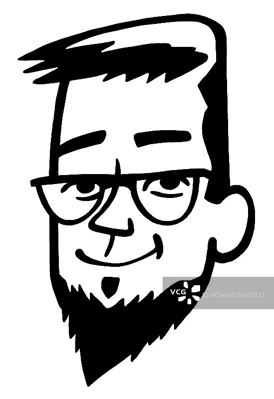 留着山羊胡的男人图片素材