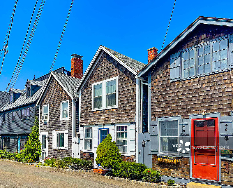 罗克波特贝尔斯金内克的木板房屋图片素材