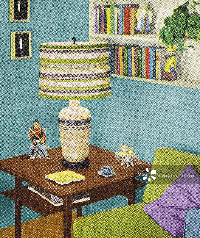 边桌和灯图片素材