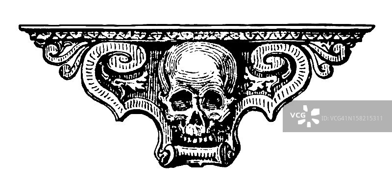 骷髅装饰品图片素材