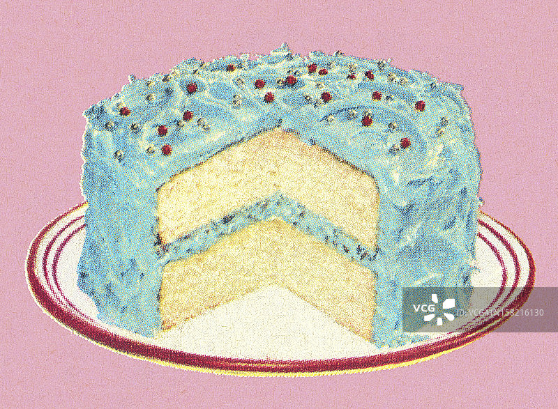 缺少一块的生日蛋糕图片素材