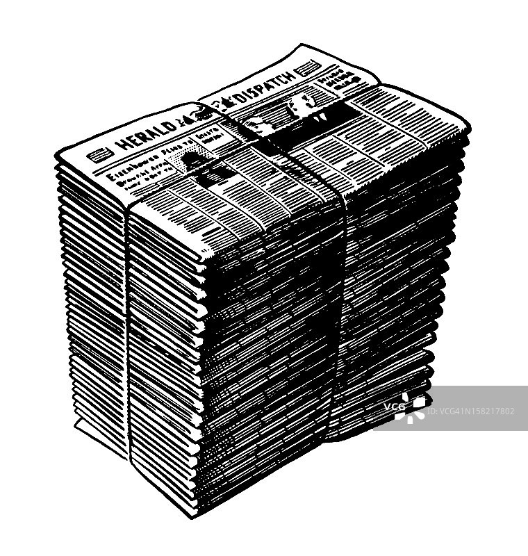 报纸堆叠图片素材