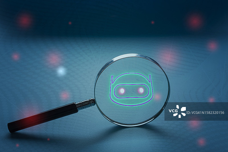 检查人工智能聊天机器人图片素材