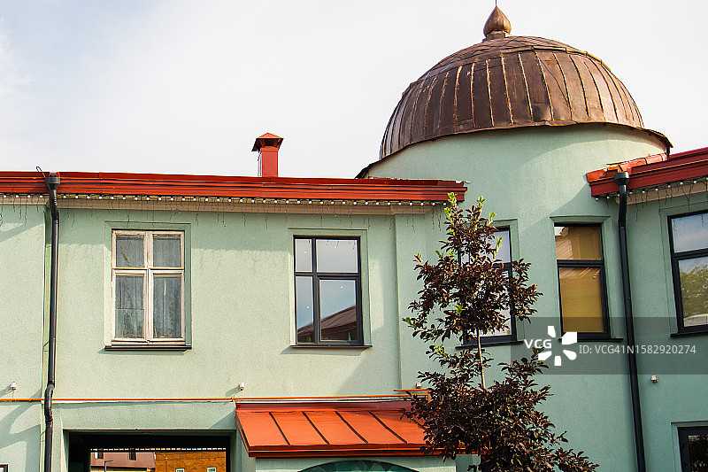 带有圆顶的复古建筑图片素材