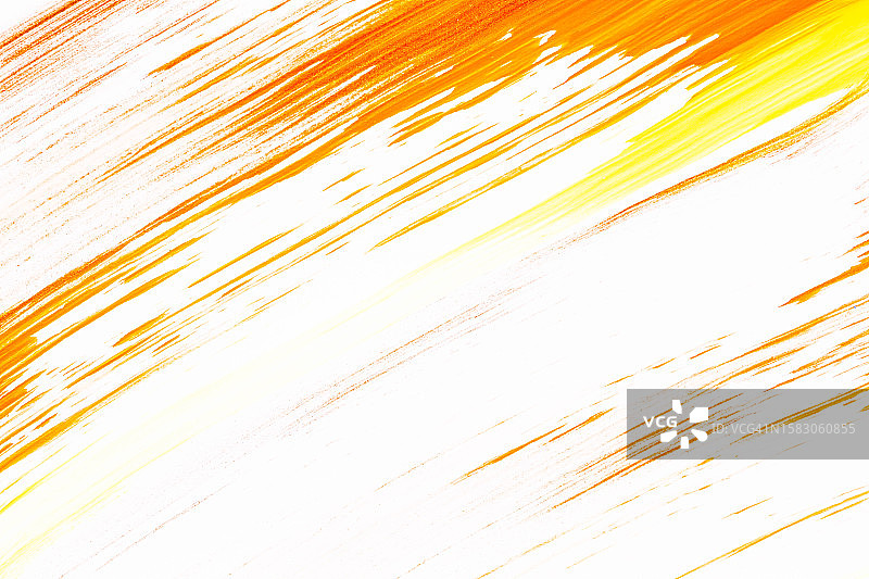 手工纸上丙烯颜料纹理背景（橙红黄棕色）图片素材