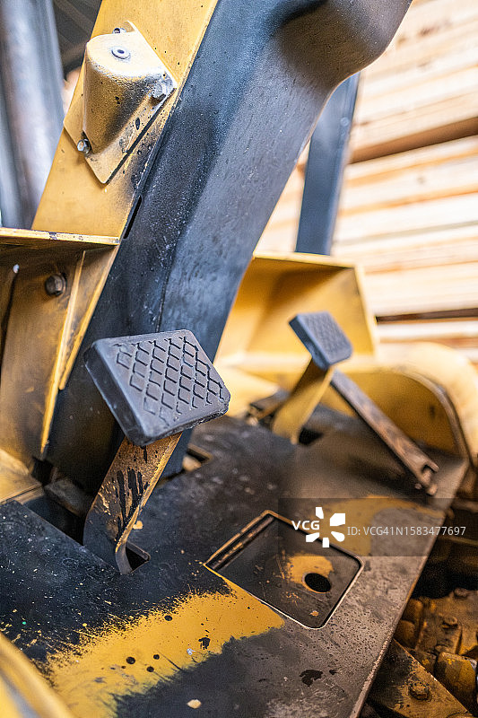 墨西哥木材店的叉车踏板特写图片素材