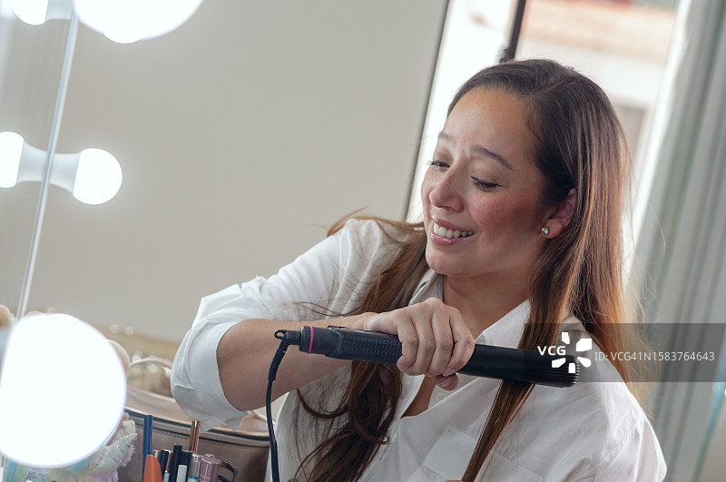 拉直头发图片素材