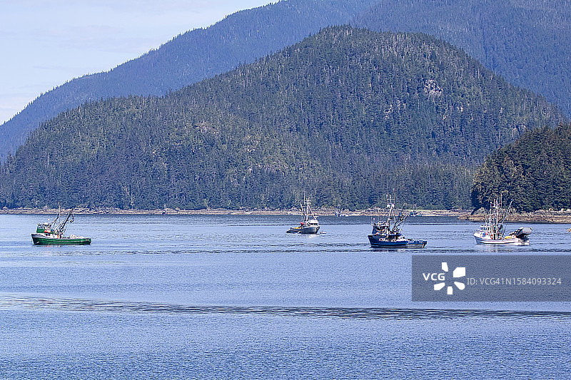 阿拉斯加海恩斯山脉的壮丽海景图片素材