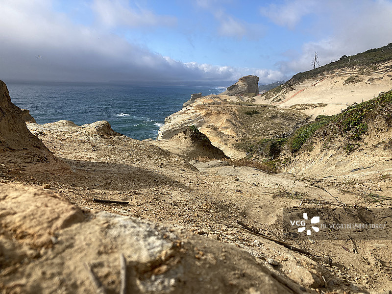 美国基万达角州立公园海天一色的风景图片素材