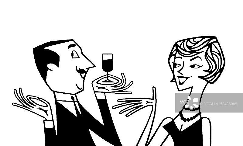 男人和女人聊天图片素材