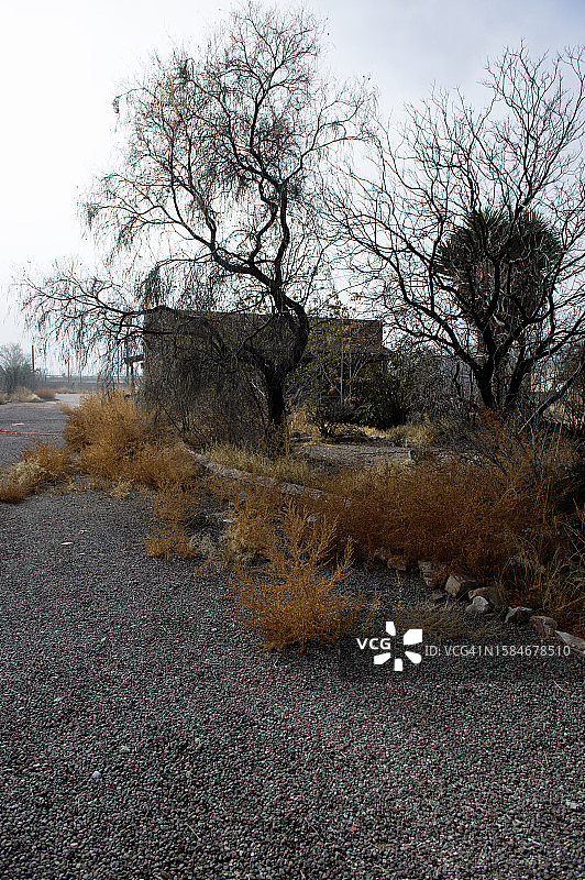 美国德克萨斯州塞拉布兰卡废弃建筑图片素材