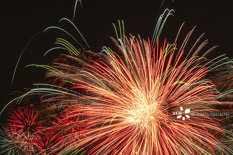 绚丽的夜空烟花图片素材