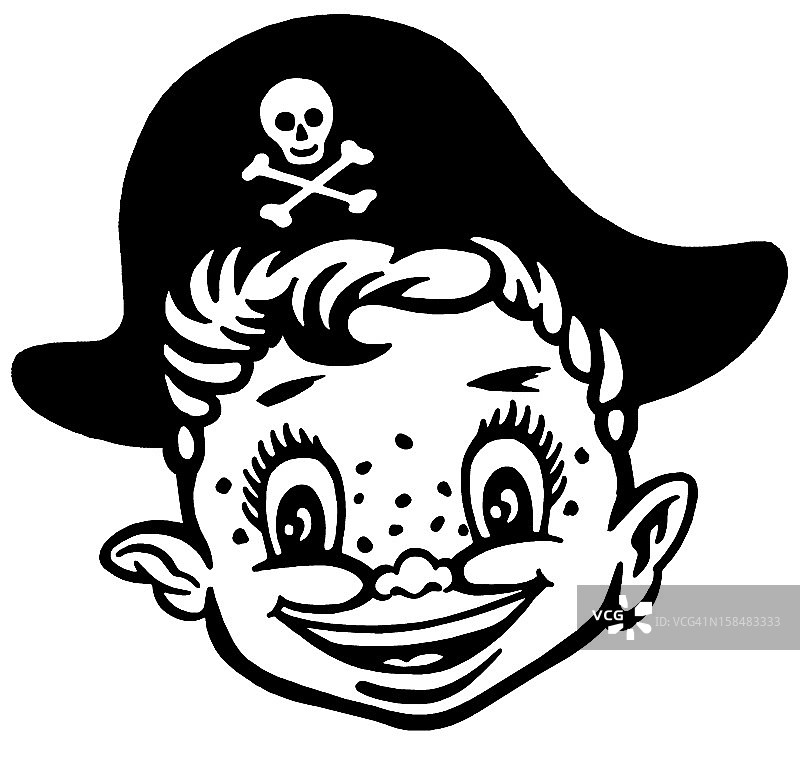 男孩海盗图片素材