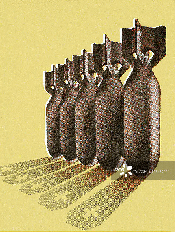 排列好的炸弹图片素材