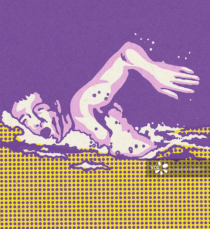 男人游泳图片素材