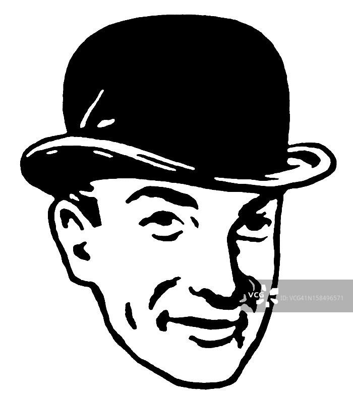 戴帽子的男人图片素材