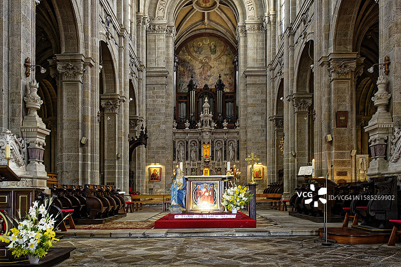 圣安娜-奥雷大教堂的中心图片素材