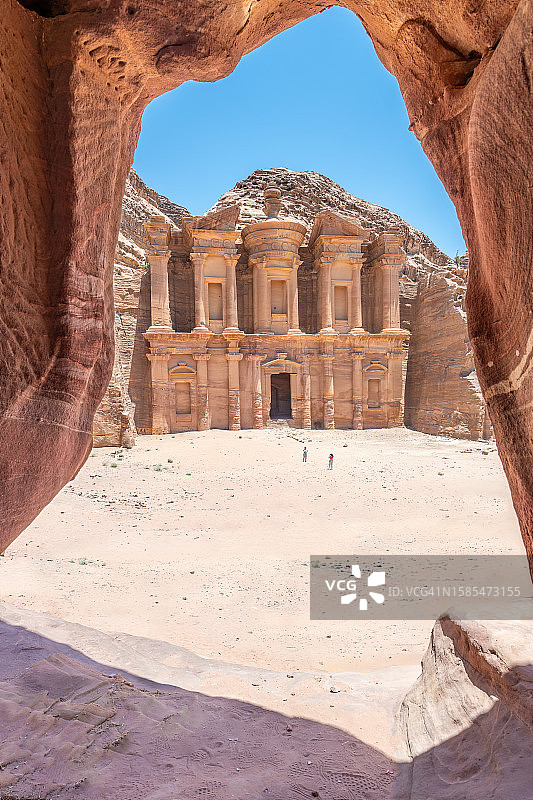 约旦佩特拉修道院图片素材