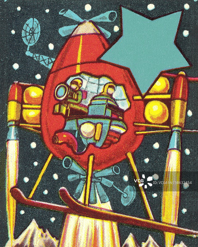 宇宙飞船发射图片素材