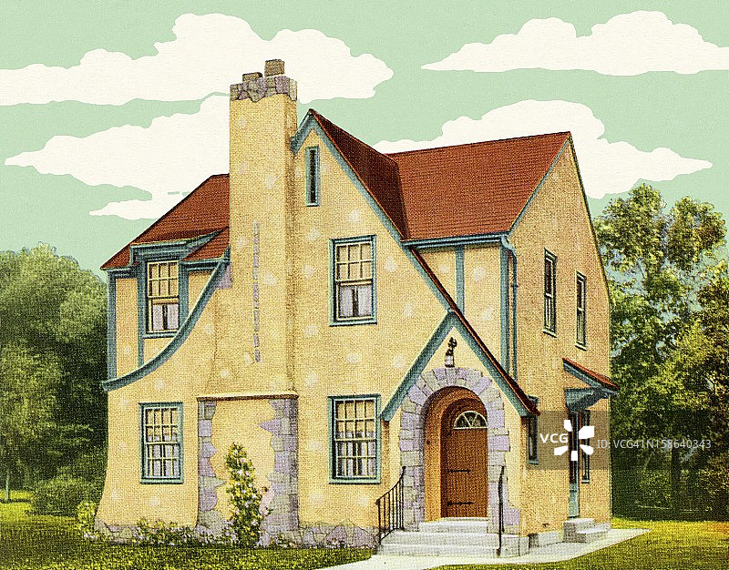 都铎风格房屋图片素材