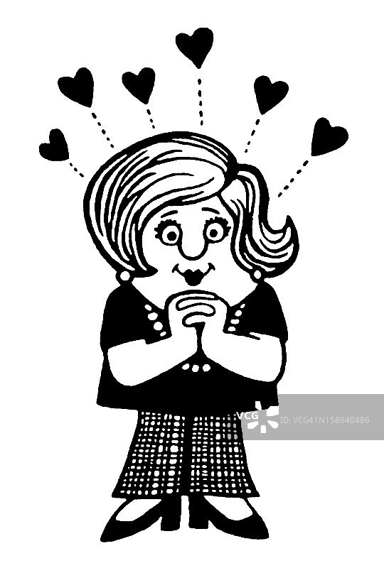 恋爱中的女人图片素材