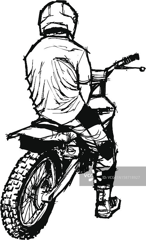 摩托车越野骑手图片素材