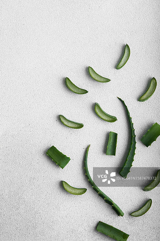 芦荟切片特写图片素材