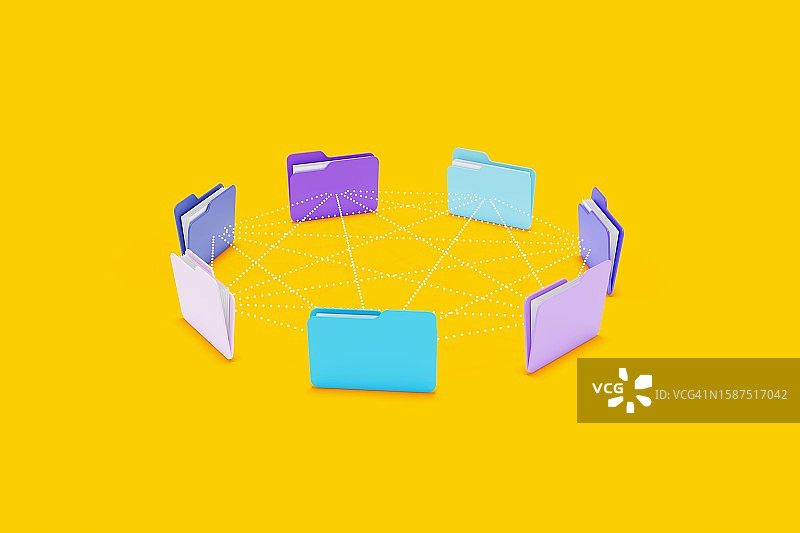 文件夹共享概念图片素材