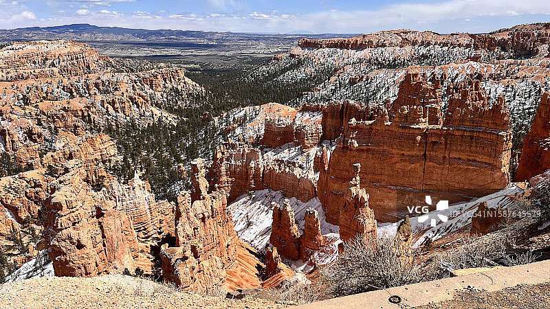 加菲尔德县岩层鸟瞰，美国犹他州图片素材