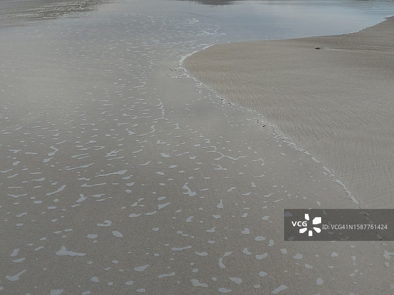 海滩的高角度视图图片素材