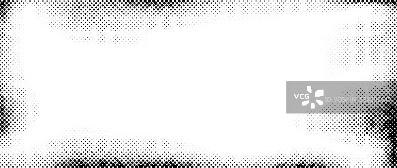 半色调渐变纹理，颗粒脏点背景框架，黑白沙点噪点壁纸，复古像素漫画矢量背景图片素材