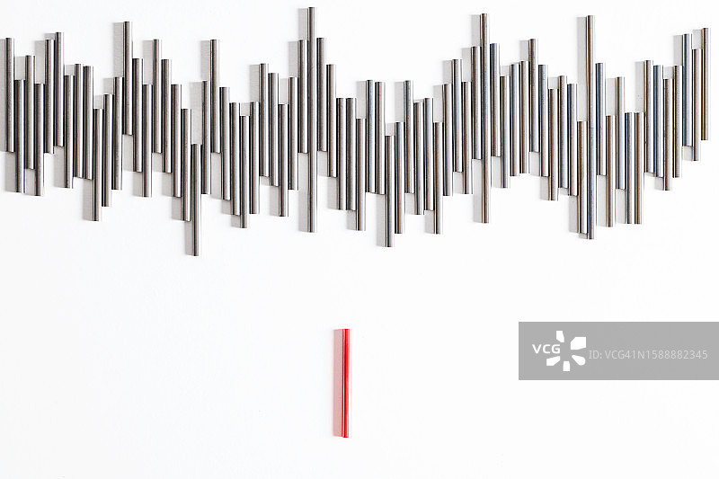 领导力概念：红杆引导银杆图片素材