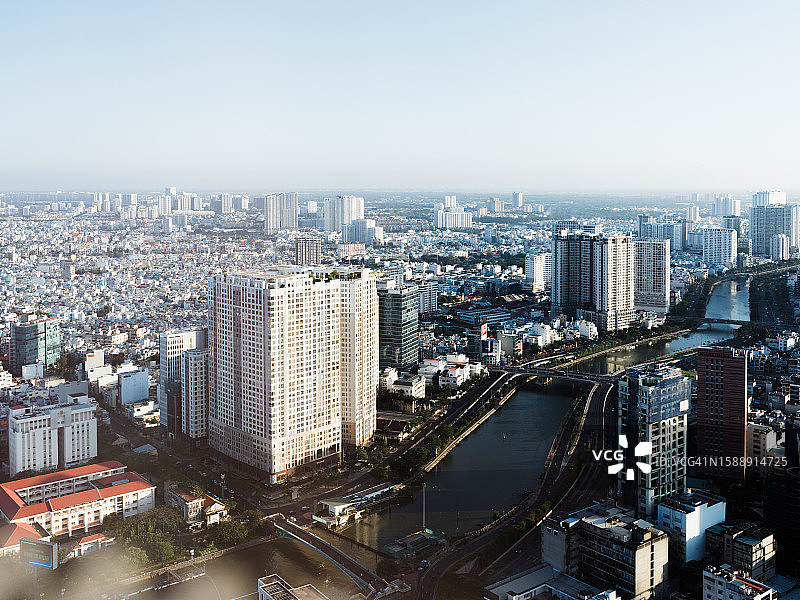 胡志明市天际线图片素材